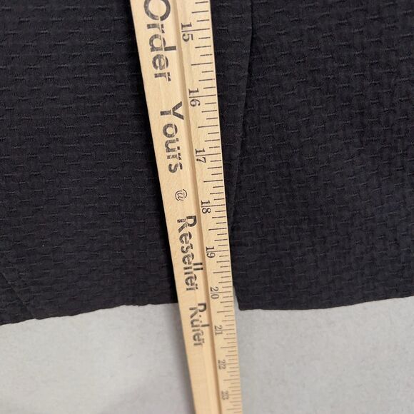 J McLaughlin Skirt Womens 10 Black Pencil Textured Minimal Career Capsule Work - Picture 12 of 14